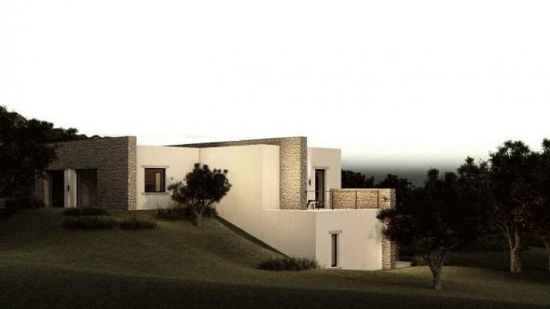 Episkopi bei Rethymno Kreta, Episkopi: Neubau-Projekt! Fabelhafte Villa mit Pool und Meerblick zu verkaufen Haus kaufen